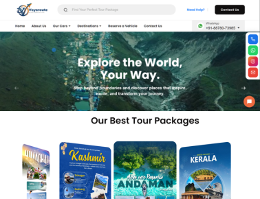 VoyaRoute – Travel & Tour Booking Platform